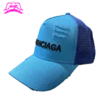 کلاه بالنسیاگا آبی طرح Balenciaga