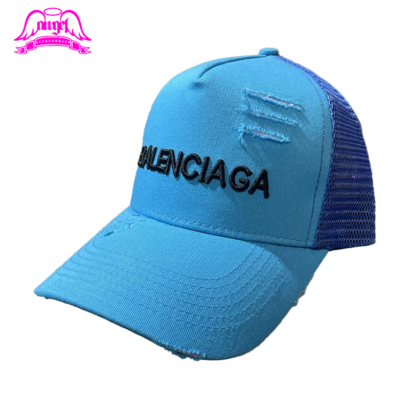کلاه بالنسیاگا آبی طرح Balenciaga