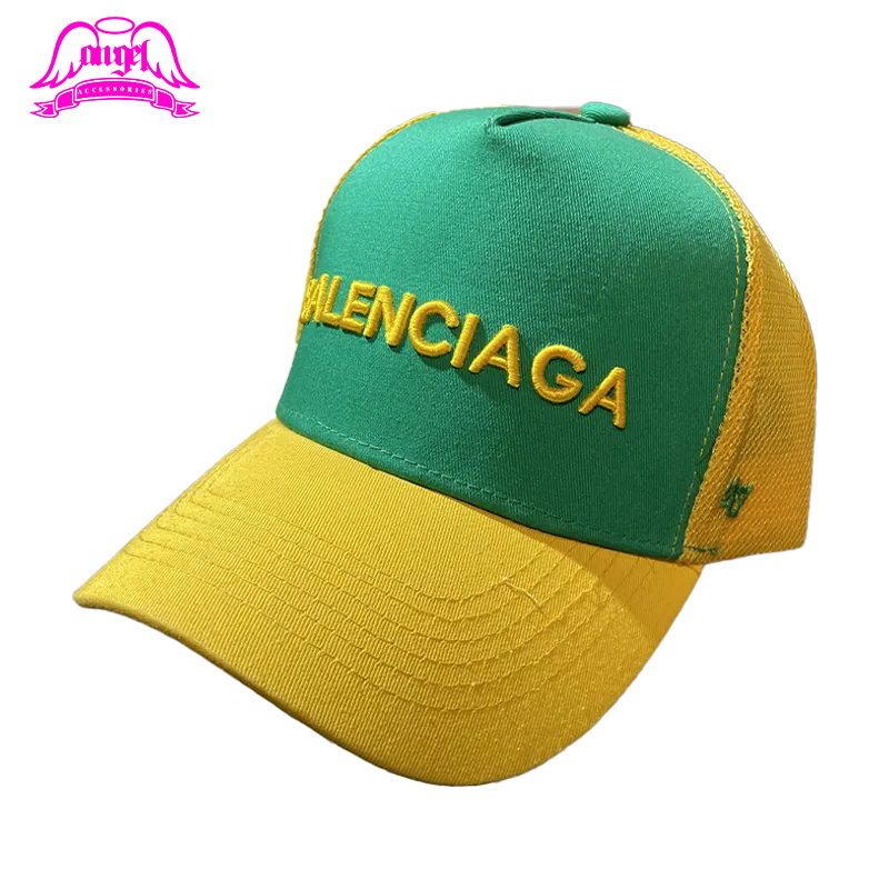 کلاه بالنسیاگا سبز طرح Balenciaga