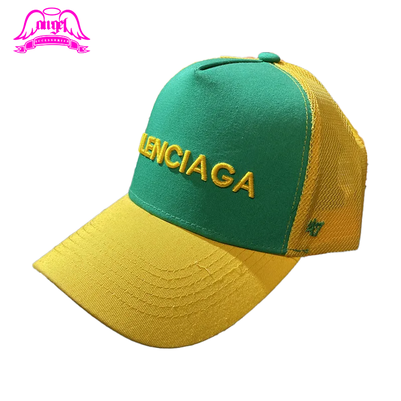 کلاه بالنسیاگا سبز طرح Balenciaga